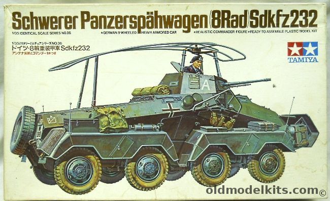 Tamiya 1/35 Sd. Kfz 232 Schwerer Panzerspahwagen (8Rad), MM136A plastic model kit
